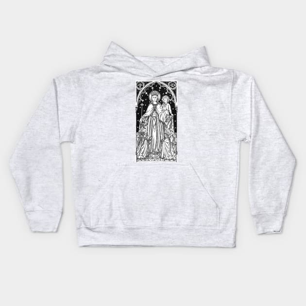 Child Jesus and Mary Kids Hoodie by DeoGratias